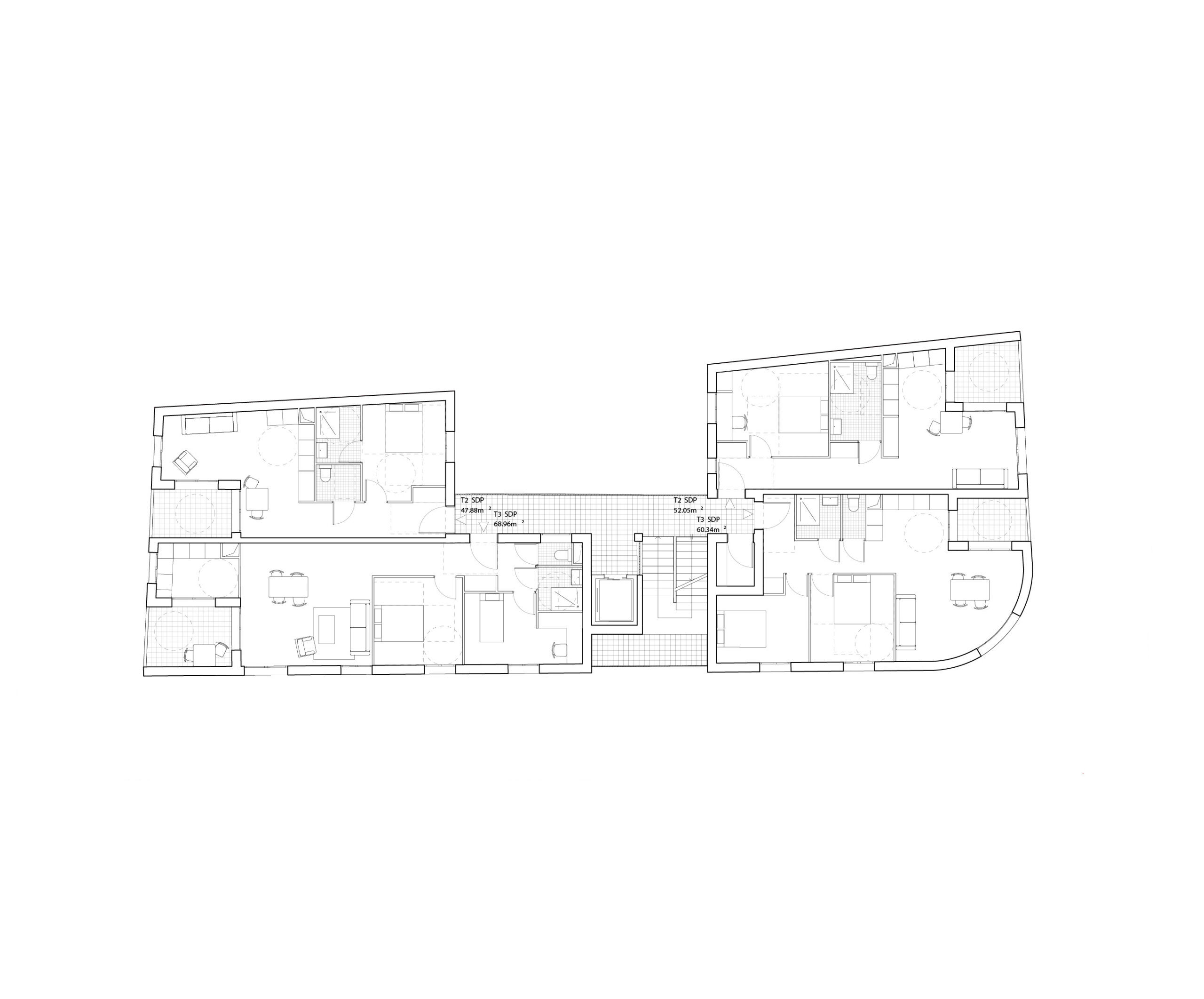 Plan étage courant